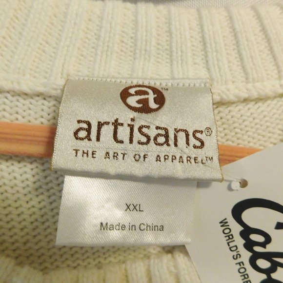 Cabela’s Cream Embroidered Christmas Crew Neck Sweater  - NWT - Picture 5 of 5